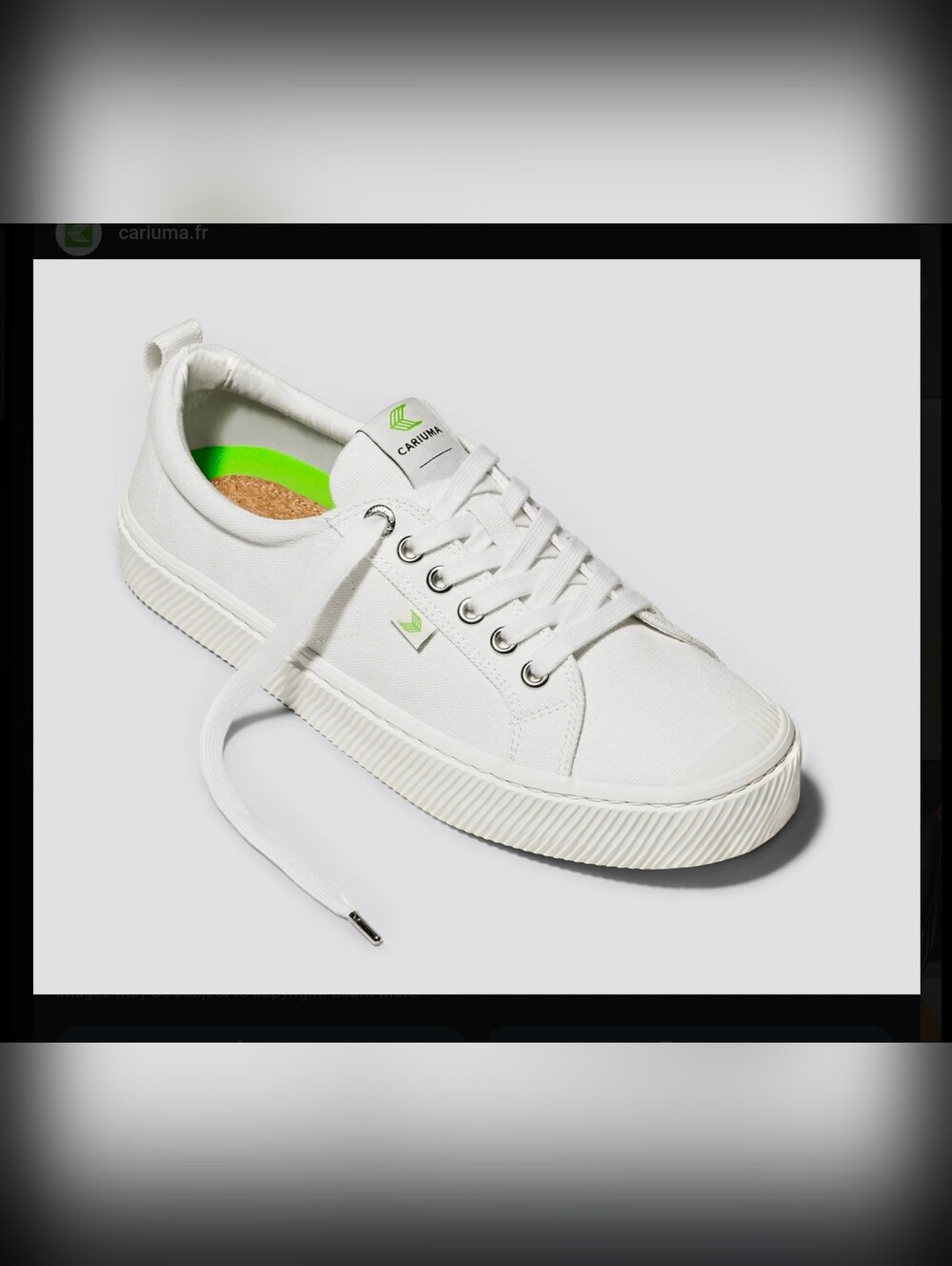 Cariuma OCA Low Off-White Canvas Sneakers Size 9